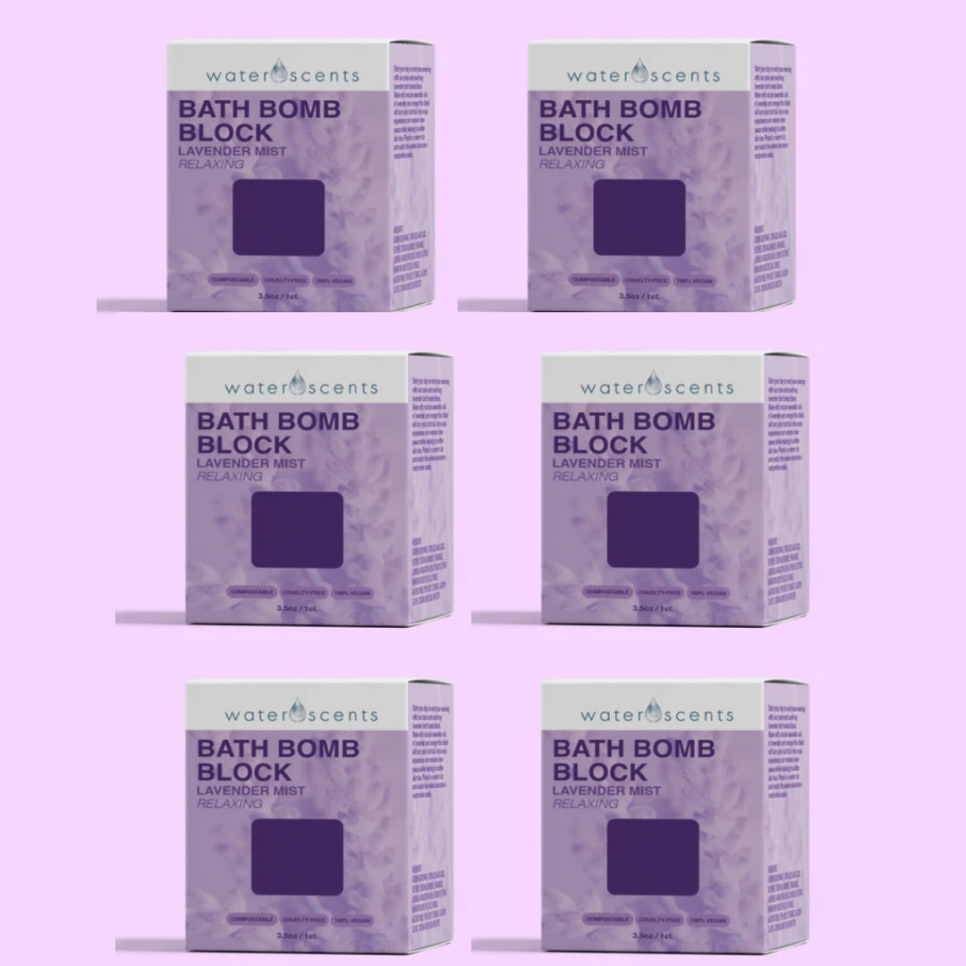 Lavender Mist Bath Bomb Block- 6 pack