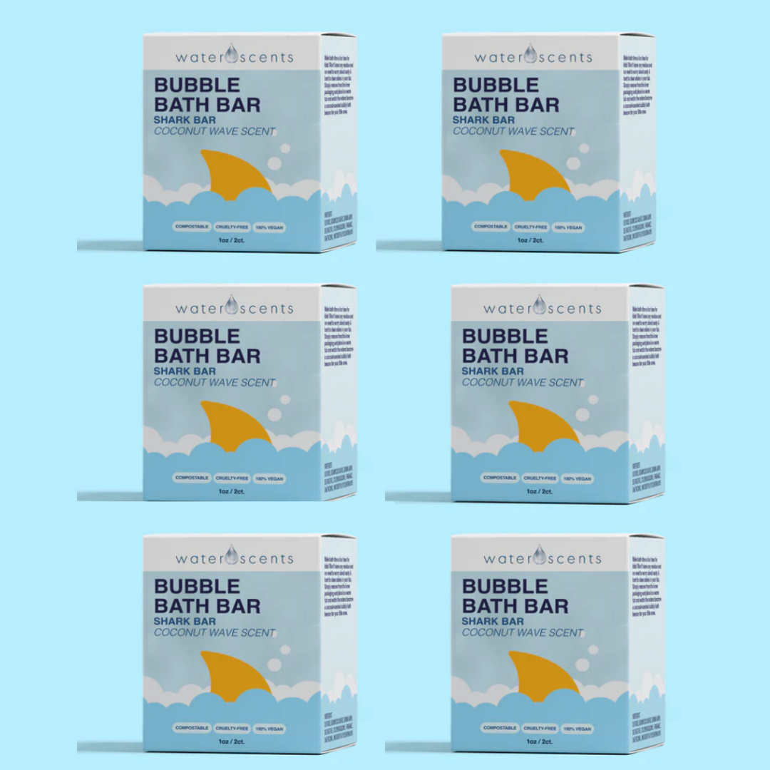 Shark Bar Bubble Bath Coconut Wave- 6 pack